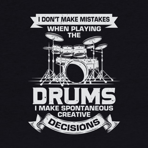 Funny Drums Music Percussionist Drummer Gift by Dolde08